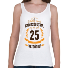 PRINTFASHION kamasz-25-brown-orange - Női atléta - Fehér