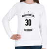 PRINTFASHION kamasz-30-black-white - Női pulóver - Fehér