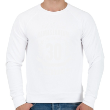 PRINTFASHION kamasz-30-white - Férfi pulóver - Fehér férfi pulóver, kardigán