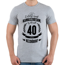 PRINTFASHION kamasz-40-black - Férfi póló - Sport szürke férfi póló