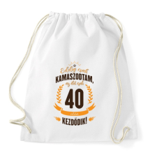 PRINTFASHION kamasz-40-brown-orange - Sportzsák, Tornazsák - Fehér tornazsák