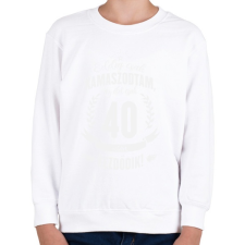 PRINTFASHION kamasz-40-white - Gyerek pulóver - Fehér gyerek pulóver, kardigán