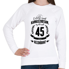 PRINTFASHION kamasz-45-black - Női pulóver - Fehér női pulóver, kardigán