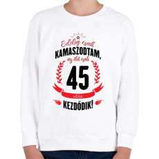 PRINTFASHION kamasz-45-black-red - Gyerek pulóver - Fehér