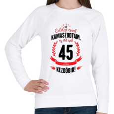 PRINTFASHION kamasz-45-black-red - Női pulóver - Fehér