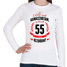 PRINTFASHION kamasz-55-black-red - Női hosszú ujjú póló - Fehér