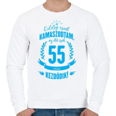 PRINTFASHION kamasz-55-cyan - Férfi pulóver - Fehér