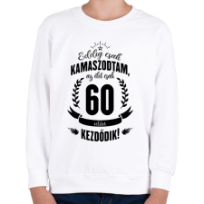 PRINTFASHION kamasz-60-black - Gyerek pulóver - Fehér gyerek pulóver, kardigán