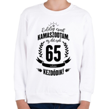 PRINTFASHION kamasz-65-black - Gyerek pulóver - Fehér gyerek pulóver, kardigán