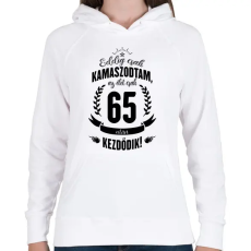 PRINTFASHION kamasz-65-black - Női kapucnis pulóver - Fehér