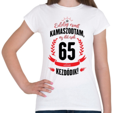 PRINTFASHION kamasz-65-black-red - Női póló - Fehér női póló