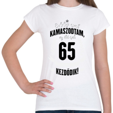PRINTFASHION kamasz-65-black-white - Női póló - Fehér