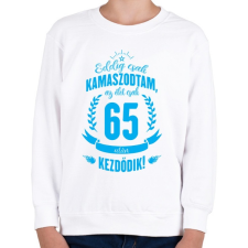 PRINTFASHION kamasz-65-cyan - Gyerek pulóver - Fehér gyerek pulóver, kardigán