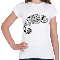 PRINTFASHION Kamé Leon - Női póló - Fehér