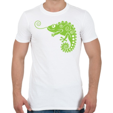 PRINTFASHION Kaméleon - Férfi póló - Fehér