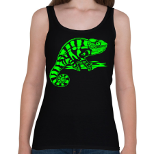 PRINTFASHION kaméleon  - Női atléta - Fekete női trikó