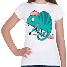 PRINTFASHION Kaméleon - Női póló - Fehér