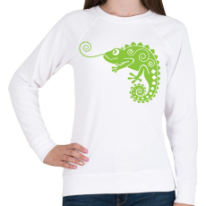 PRINTFASHION Kaméleon - Női pulóver - Fehér