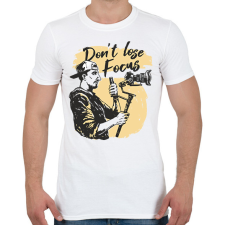 PRINTFASHION Kamerás fókuszban - Férfi póló - Fehér férfi póló