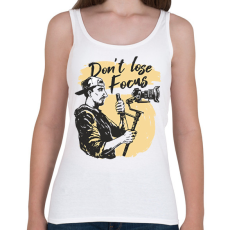 PRINTFASHION Kamerás fókuszban - Női atléta - Fehér