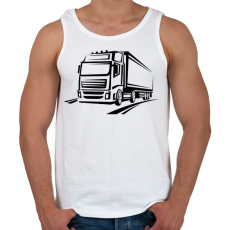 PRINTFASHION Kamion - Férfi atléta - Fehér