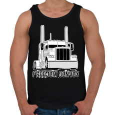 PRINTFASHION Kamion - Férfi atléta - Fekete