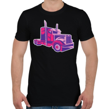 PRINTFASHION Kamion - Férfi póló - Fekete férfi póló