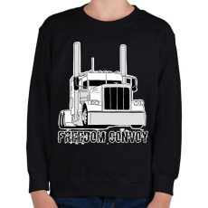 PRINTFASHION Kamion - Gyerek pulóver - Fekete