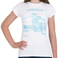 PRINTFASHION Kamion - Női póló - Fehér női póló