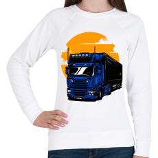 PRINTFASHION Kamion  - Női pulóver - Fehér