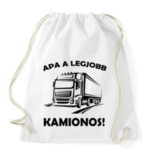 PRINTFASHION Kamion  - Sportzsák, Tornazsák - Fehér tornazsák
