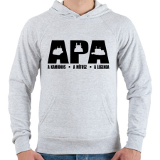 PRINTFASHION Kamionos apuka - Férfi kapucnis pulóver - Sport szürke férfi pulóver, kardigán