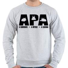 PRINTFASHION Kamionos apuka - Férfi pulóver - Sport szürke férfi pulóver, kardigán