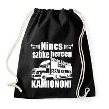 PRINTFASHION Kamionos Fehér - Sportzsák, Tornazsák - Fekete tornazsák