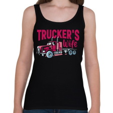 PRINTFASHION Kamionos feleség - Női atléta - Fekete női trikó