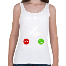 PRINTFASHION Kamionos Hívás - Női atléta - Fehér