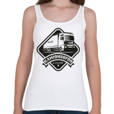 PRINTFASHION Kamionsofőr - A legjobb - Női atléta - Fehér