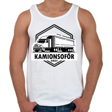 PRINTFASHION Kamionsofőr király - Férfi atléta - Fehér