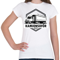 PRINTFASHION Kamionsofőr király - Női póló - Fehér