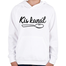 PRINTFASHION Kanál páros - kis kanál 1 - Gyerek kapucnis pulóver - Fehér