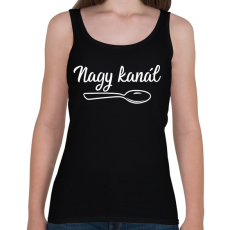 PRINTFASHION Kanál páros - nagy kanál 2 - Női atléta - Fekete