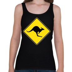 PRINTFASHION Kangaroo sign  - Női atléta - Fekete