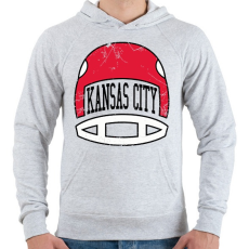 PRINTFASHION Kansas city - Férfi kapucnis pulóver - Sport szürke