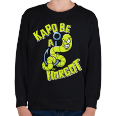 PRINTFASHION Kapd be a horgot  - Gyerek pulóver - Fekete