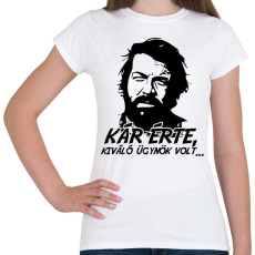 PRINTFASHION Kár érte, kiváló ügynök volt - Női póló - Fehér