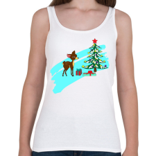 PRINTFASHION Karácsony1 - Női atléta - Fehér női trikó