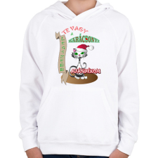 PRINTFASHION Karácsony2 - Gyerek kapucnis pulóver - Fehér gyerek pulóver, kardigán