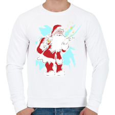 PRINTFASHION Karácsony5 - Férfi pulóver - Fehér férfi pulóver, kardigán