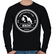 PRINTFASHION Karácsony 2022 benzin  - Férfi pulóver - Fekete