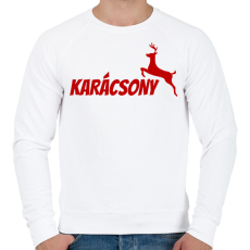 PRINTFASHION KARÁCSONY 2 - Férfi pulóver - Fehér